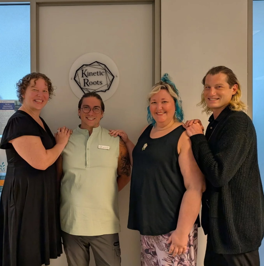 Michael Ward and Shane Jarriel and practitioners at Kinetic Roots