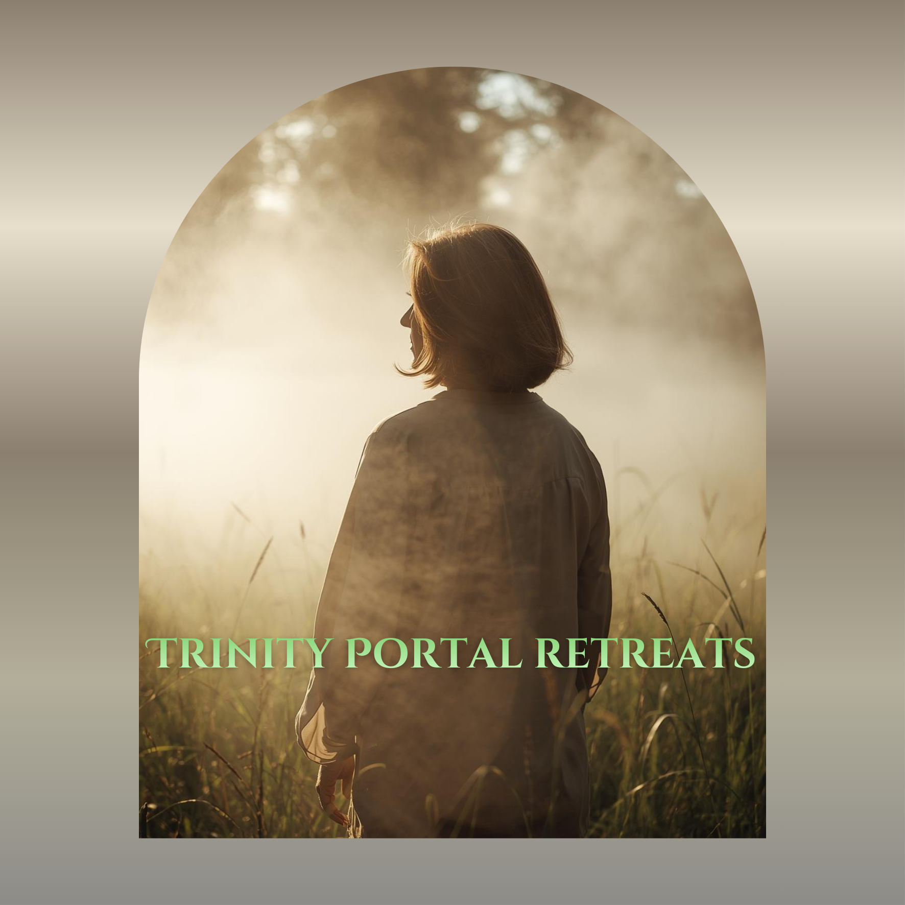Trinity Portal Retreats promotional image featuring spiritual retreat offerings and seasonal gatherings.