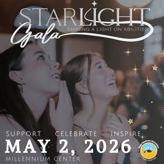 Elegant gala event setting with lighting and decor