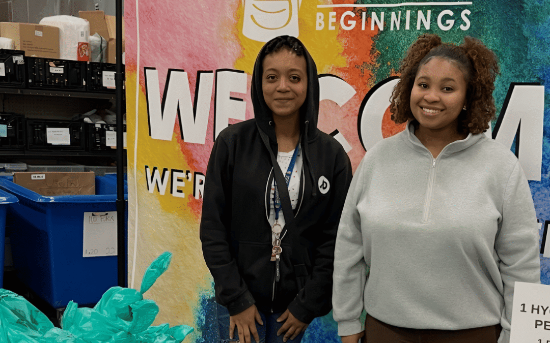 BackPack Beginnings volunteers distributing hygiene supplies to support Greensboro families